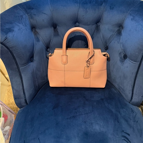 Kattee pebbled leather handle bag with detachable crossbody strap - Picture 3 of 11